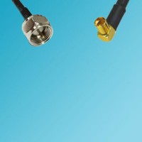F Male to MMCX Female Right Angle RF Cable