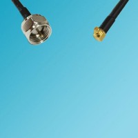 F Male to MMCX Male Right Angle RF Cable