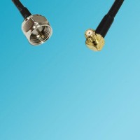 F Male to RP MCX Male Right Angle RF Cable