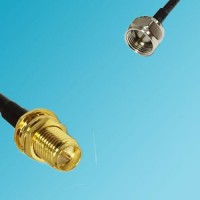 F Male to RP SMA Bulkhead Female RF Cable