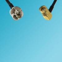 F Male to RP SMA Male Right Angle RF Cable