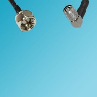 F Male to RP TNC Male Right Angle RF Cable