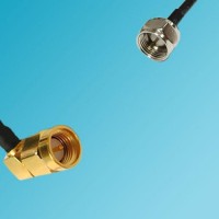 F Male to SMA Male Right Angle RF Cable