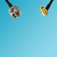 F Male to SMB Female Right Angle RF Cable