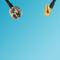F Male to SMB Male Right Angle RF Cable
