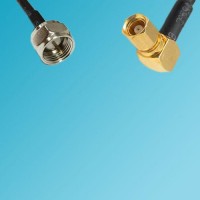 F Male to SMC Female Right Angle RF Cable