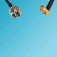 F Male to SSMA Male Right Angle RF Cable