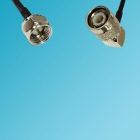 F Male to TNC Male Right Angle RF Cable