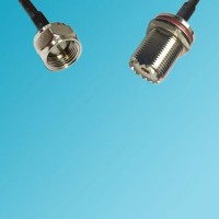 UHF Bulkhead Female to F Male RF Cable