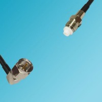 F Male Right Angle to FME Female RF Cable