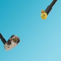 F Male Right Angle to MC-Card Male Right Angle RF Cable