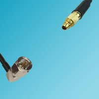 F Male Right Angle to MMCX Male RF Cable