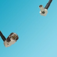 F Male Right Angle to MS147 Male Right Angle RF Cable
