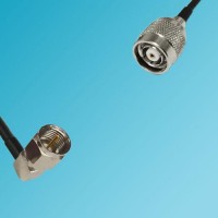 F Male Right Angle to RP TNC Male RF Cable