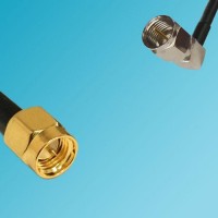 F Male Right Angle to SMA Male RF Cable