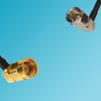 F Male Right Angle to SMA Male Right Angle RF Cable