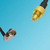 F Male Right Angle to SMC Male RF Cable
