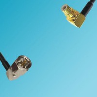 SMC Male Right Angle to F Male Right Angle RF Cable