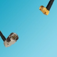 F Male Right Angle to SSMA Male Right Angle RF Cable