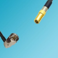 F Male Right Angle to SSMB Female RF Cable