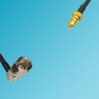 F Male Right Angle to SSMB Male RF Cable
