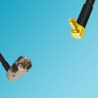 F Male Right Angle to SSMB Male Right Angle RF Cable