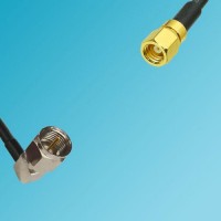 F Male Right Angle to SSMC Female RF Cable