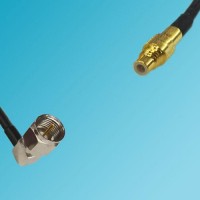 SSMC Male to F Male Right Angle RF Cable