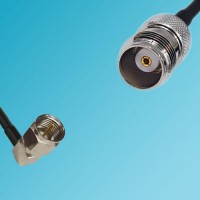 TNC Female to F Male Right Angle RF Cable