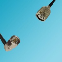 F Male Right Angle to TNC Male RF Cable