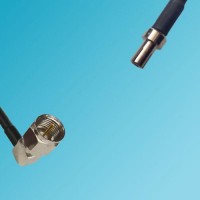 F Male Right Angle to TS9 Male RF Cable