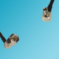 F Male Right Angle to TS9 Male Right Angle RF Cable