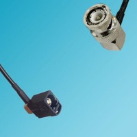FAKRA SMB A Female Right Angle to BNC Male Right Angle RF Cable