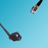 FAKRA SMB A Female Right Angle to Mini UHF Female RF Cable
