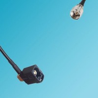 FAKRA SMB A Female Right Angle to Mini UHF Male RF Cable