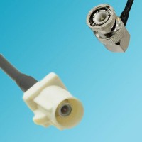 FAKRA SMB B Male to BNC Male Right Angle RF Cable