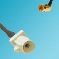 FAKRA SMB B Male to SMA Male Right Angle RF Cable
