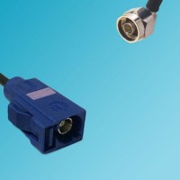 FAKRA SMB C Female to N Male Right Angle RF Cable