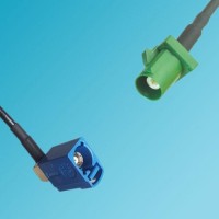 FAKRA SMB C Female Right Angle to FAKRA SMB E Male RF Cable