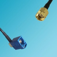 FAKRA SMB C Female Right Angle to RP SMA Male RF Cable