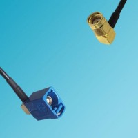 FAKRA SMB C Female Right Angle to RP SMA Male Right Angle RF Cable