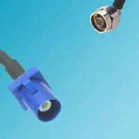 FAKRA SMB C Male to N Male Right Angle RF Cable