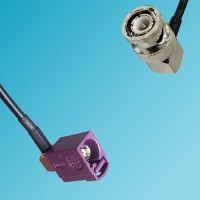 FAKRA SMB D Female Right Angle to BNC Male Right Angle RF Cable