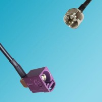 FAKRA SMB D Female Right Angle to F Male RF Cable