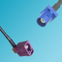 FAKRA SMB D Female Right Angle to FAKRA SMB C Male RF Cable