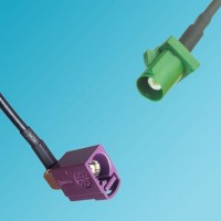 FAKRA SMB D Female Right Angle to FAKRA SMB E Male RF Cable