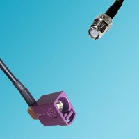 FAKRA SMB D Female Right Angle to Mini UHF Female RF Cable