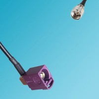 FAKRA SMB D Female Right Angle to Mini UHF Male RF Cable
