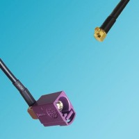 FAKRA SMB D Female Right Angle to MMCX Male Right Angle RF Cable