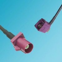FAKRA SMB D Male to FAKRA SMB D Female Right Angle RF Cable